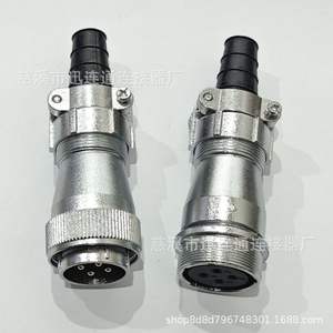 Conector de Aviación WF28 de Aleación de Zinc, Chapado en Oro, Montaje en Panel de Cobre, de 2 a 26 Pines - Product Image 4