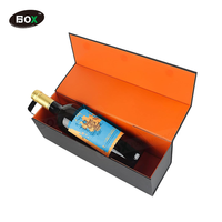 Boîte-cadeau de boisson de bouteille de vin personnalisée gaufrage mat étanche emballage parfait pour whisky ensemble de cadeau de pierres de verre