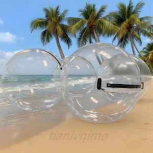 Boule gonflable transparente de rouleau de l'eau de PVC de haute qualité pour des locations scéniques de zone de plage et des parties de sports nautiques - Product Image 1