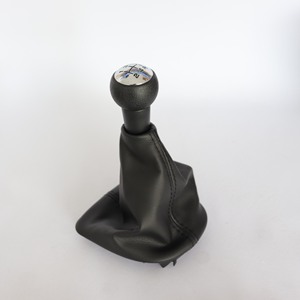Pomo de palanca de cambios de cuero negro para coche Peugeot, para transmisión manual 106 205 206 306 406 207 307 - Product Image 2