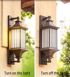 Appliques murales extérieures haut de gamme, style rétro, pour porche, lampe vintage, éclairage extérieur, applique pour porte d'entrée, garage, patio, E27 - Product Image 3