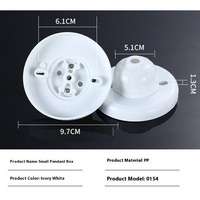 Petite boîte de câble Support de lampe plat Plaque Plat Accessoires électriques d'origine d'usine pour les projets d'ingénierie d'éclairage Style à vis