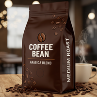 Sac à café robuste thermoscellable de 600g avec doublure en aluminium pour usage industriel, fourni par un fabricant industriel