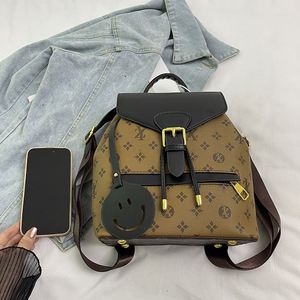 Retro Printed Geometric Pattern Women's <b>Backpack</b>. <b>Large</b> Capacity, Fashionable, Multi-purpose <b>Backpack</b>.2846 - Product Image 2
