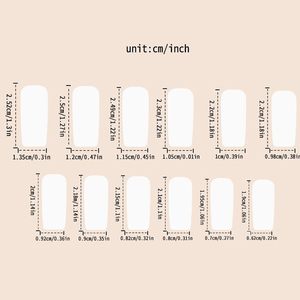 24 <span class=keywords><strong>Uñas</strong></span> Postizas <span class=keywords><strong>de</strong></span> Resina 3D con Punta Francesa, Color <span class=keywords><strong>Rosa</strong></span> Nude, Forma Cuadrada Larga, con Pedrería Brillante, Reutilizables y Adhesivas - Product Image 6