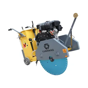 27 Inch Double Cylinder Handle Rotation Semi-automatic Propelled Driving Diesel/Gasoline Road boden Concrete Saw Cutter Machine