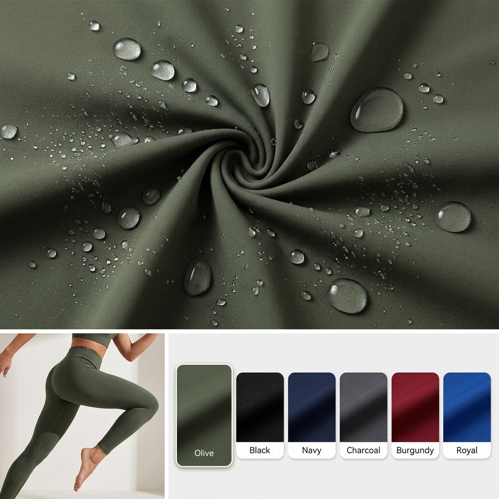 Interlock Tricot Knit Fabric 67%Nylon 23%Spandex Waterproof Windproof Stretch Sportswear Swimwear Fabric
