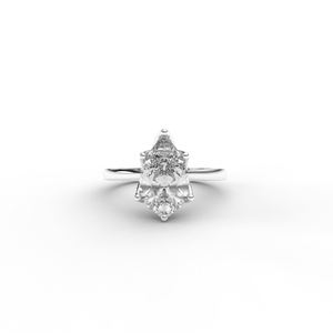Anillo de compromiso de moissanita de exportador indio para eventos nupciales elegantes y momentos especiales, a la venta - Product Image 1