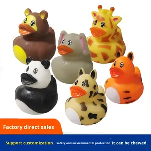 Vendita calda colorato da spremere antistress divertente anatre giocattolo da bagno - Product Image 2