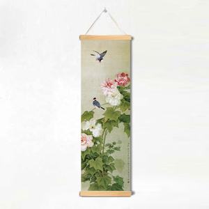 <span class=keywords><strong>D</strong></span>écorations florales de luxe modernes suspendues en rouleau pour la maison Bohu affiche de fleur esthétique peinture <span class=keywords><strong>d</strong></span>'art mural <span class=keywords><strong>d</strong></span>écor de salon - Product Image 5