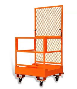 Plataforma de Trabajo de Mantenimiento JuRen, Plataforma de Trabajo Aérea, Elevador de Mástil Vertical, Capacidad de 300 kg, Elevador Hidráulico de Horquilla, Jaula Elevadora - Product Image 1