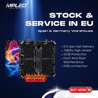 Panneau LED d'intérieur MPLED P2.6, étanche IP45, grand mur vidéo pour scène, idéal pour les entreprises de location d'événements, stock européen.