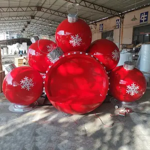 定制户外购物广场巨人 1 m 1.2 m 1.5 m 1.8 m 2 m 圣诞球装饰