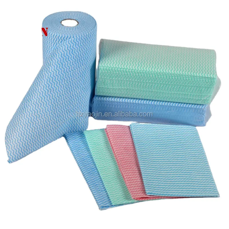 2021 Hot Sell Spunlace Nonwoven Fabric Multi-purpose Anti-bacteria Clean Cloth Spunlace Wipes