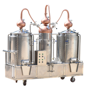 Alambic de 250L, équipement de distillation pour la fabrication d'alcool, de boissons et de vin, en acier inoxydable 304 et cuivre rouge - Product Image 1