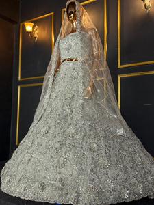 ชุดเลเฮนกาเจ้าสาวงานปักจาร์กันคุณภาพดีไซน์ใหม่สุดหรูหรา พร้อมชุดแต่งงานสุดสง่างาม มีจำหน่ายในราคาที่ดีที่สุด - Product Image 5