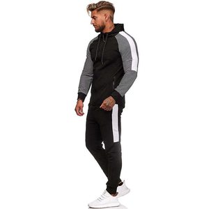 <span class=keywords><strong>Tuta</strong></span> professionale per <span class=keywords><strong>uomo</strong></span> tute bianche a due pezzi felpe con cappuccio abbigliamento da <span class=keywords><strong>uomo</strong></span> Set di tute sportive - Product Image 4