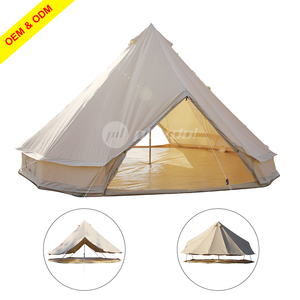 Tienda de Campaña Tipo Campana de 5m con Doble Puerta, Fabricación de Tiendas de Campaña con Orificio para Estufa, Resistente al Agua, para 4-6 Personas - Product Image 4