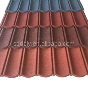 Mattonelle di pietra della lamiera di copertura del metallo delle mattonelle di tetto rivestite di pietra diretta della fabbrica di vendita calda a buon mercato