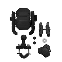Support de téléphone universel pour moto, scooter, vélo, rotatif à 360 degrés, noir, anti-vibrations, pour moto