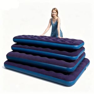 Colchón Inflable Portátil Moderno de PVC con Superficie Aterciopelada, Diseño Plegable, para Camping, Uso en Exteriores y en Casa, Cama de Alta Calidad - Product Image 1