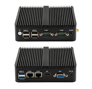Usine Pas Cher Mini Ordinateur PC Intel Pentuim Argent <span class=keywords><strong>J5005</strong></span> Dual 2 Lan Deux COM Ubuntu Win 10 Nuc Nano Boîte Industrielle Sans Ventilateur PC - Product Image 1