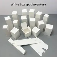 Boîte en carton blanche universelle pliable en gros Petite boîte rectangulaire pour cosmétiques Emballage électrique numérique Carton en stock