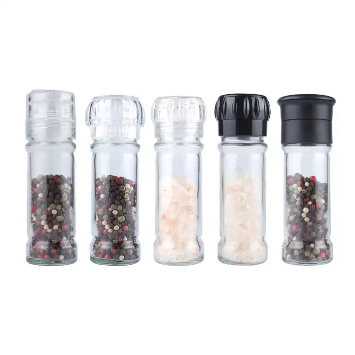 1PC Small Spice Salt and Pepper Bottles Mini Glass Condiment