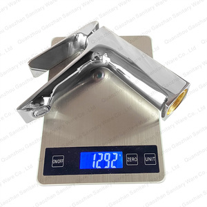 Sang Trọng Hiện Đại Khách Sạn Thiết Bị Vệ Sinh Sản Phẩm Phòng Tắm Hợp Kim Kẽm Sàn Gắn Lạnh Nước Nóng <span class=keywords><strong>Tap</strong></span> Van Gốm Cho Rửa Lưu Vực - Product Image 5