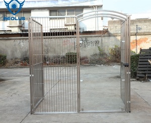 <span class=keywords><strong>Jaula</strong></span> para Perros de Plástico Sólido Clásica Moderna con Bandeja de Vidrio Templado Transparente, Jaulas para Mascotas de Interior - Product Image 4