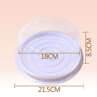 Boîte d'emballage ronde pour gâteaux et pains YuXuan, jetable, de qualité alimentaire, en PET/PVC/PP, 7 pouces, avec couvercle transparent, impression UV, taille personnalisable