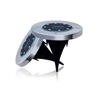 Lampada Solare <span class=keywords><strong>da</strong></span> <span class=keywords><strong>Giardino</strong></span> con Sensore di Luce 8/16 LED, Illuminazione Interrata per Sentieri e Pavimenti - Product Image 1