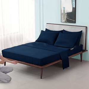 Usine directe nouvelle couleur unie lit quatre pièces ensemble transfrontalier pour <span class=keywords><strong>Amazon</strong></span> 4 pièces couverture taie d'oreiller feuille taie d'oreiller housse de <span class=keywords><strong>couette</strong></span> - Product Image 1