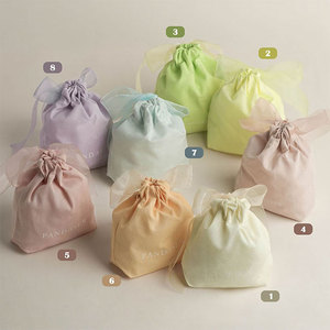 Wholesale Hotsale Custom Logo Reusable Eco-friendly Cotton Cotton Canvas Gift Packaging Jewelry Pouch Drawstring <b>Bag</b> - Product Image 4