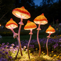 LED IP65 Pilzleuchte Leuchtende Pilzförmige Metall-Harz-Glasfaser Landschaftsdekoration Rasen Garten Sehenswürdigkeit Kulturbereich