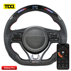 Volante de fibra de carbono TDD LED para Hyundai Veloster, personalizable. - Product Image 1