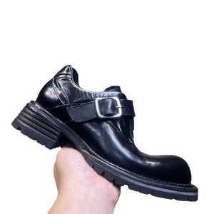 Chaussures en cuir pour hommes de style britannique, haut de gamme, en cuir de cheval lavé à l'eau, formelles, pour mariage, chaussures de marié, chaussures tendance faites à la main - Product Image 3