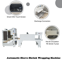 Machine d'emballage rétractable automatique pour bouteilles d'eau multi-packs et canettes de bière avec tunnel de film PE