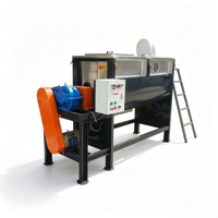 Mélangeur à ruban horizontal industriel de 500 kg, machine de mélange de poudre en acier inoxydable sur mesure pour les applications alimentaires, chimiques et de peinture