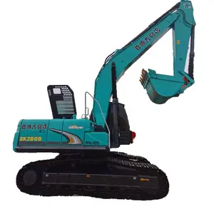 KOBELCO 200 ekskavator bekas crawler Jepang, cat asli 20ton ekskavator bekas