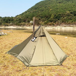 Carpa de Doble Capa para Exteriores, Resistente a la Lluvia y al Sol, Ignífuga, con Toldo en Forma de A de Tela Oxford - Product Image 2