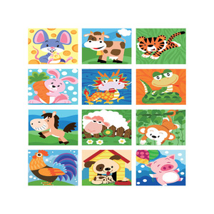 Animales DIY pintura por números <span class=keywords><strong>para</strong></span> niños regalo de Navidad pintura <span class=keywords><strong>para</strong></span> <span class=keywords><strong>colorear</strong></span> por números pintado a mano dibujar lienzo regalo único <span class=keywords><strong>para</strong></span> niños - Product Image 2