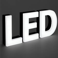 Enseigne LED 3D rétroéclairée extérieure personnalisée, lettres en acrylique et métal, panneau lumineux pour entreprise, nom de magasin, marque, réception