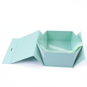 Wholesale Recyclable Luxury Custom Folding <b>Gift</b> <b>Box</b> Cardboard Magnetic Flat Foldable Paper Scarf Packaging <b>Box</b> With Ribbon - Product Image 6