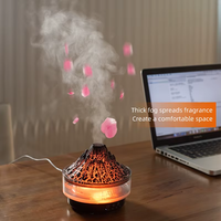Nouvelle Arrivée 2026 – Diffuseur d'Arômes et Humidificateur d'Eau de Table pour la Maison, Effet Flamme Volcan Bleue et Pulvérisation Méduse, Réservoir 260ml