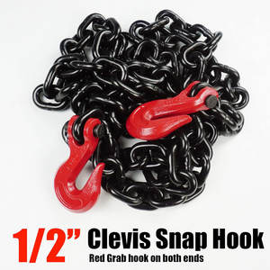 1/2 ''X 10FT Binder <span class=keywords><strong>Chain</strong></span>, G80 Abschlepp kette mit Gabelkopf-Greif haken, Pfund sichere Arbeitslast, Transport kette - Product Image 3