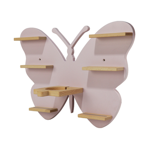 Personalizado montado en la pared lindo Rosa magnético mariposa de madera Tonie figuras Tonie caja estante de pared - Product Image 3