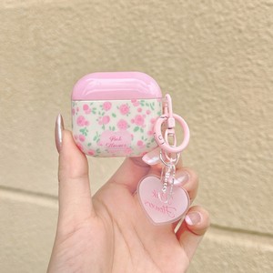 เคสหูฟังลายดอกไม้เล็กๆ สีชมพูสไตล์เกาหลี เหมาะสำหรับเคสการ์ตูน AirPods 2/3, เคสหูฟังไร้สาย 4/pro2 - Product Image 1