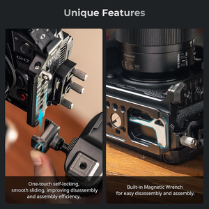 สำหรับ smallrig hawklock ชุดกรงปลดเร็วสำหรับ <span class=keywords><strong>Panasonic</strong></span> Lumix GH7/<span class=keywords><strong>GH6</strong></span>ที่มีด้ามจับด้านบนกล้อง4825 - Product Image 5