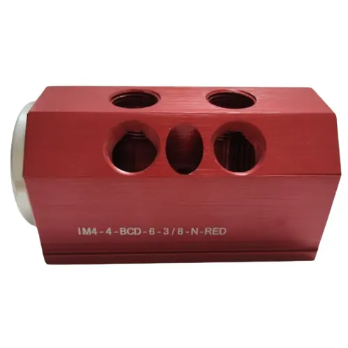 Hot Sản phẩm bán chạy Red Blue nước nhôm Brass Flow Meter Collector